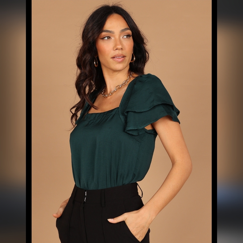 Petal & Pup Alison Ruffle Sleeve Bodysuit